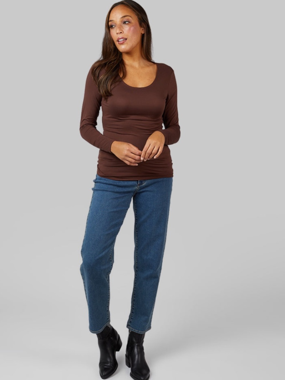 WOMEN'S LIGHTWEIGHT BASELAYER SCOOP TOP XS